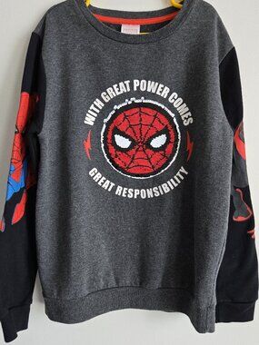 Marvel Spider-Man Flip Sequin Sweatshirt | Kids Size L (10-12)